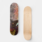 Feuerspitzter Drache Skateboard (Vorderseite)