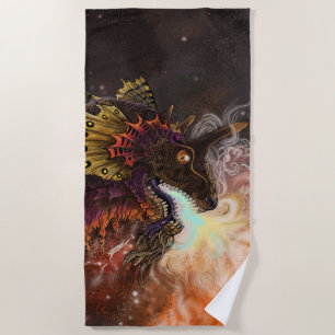 Feuerspitzter Drache Strandtuch
