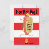 Feuerspringende Hot-Kids-Schule Valentinstag-Karte Dankeskarte (Vorderseite)