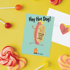 Feuerspringende Hot-Kids-Schule Valentinstag-Karte Dankeskarte