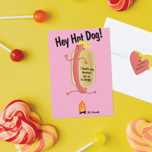 Feuerspringende Hot-Kids-Schule Valentinstag-Karte Dankeskarte