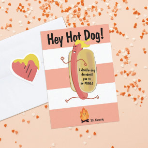 Feuerspringende Hot-Kids-Schule Valentinstag-Karte Dankeskarte