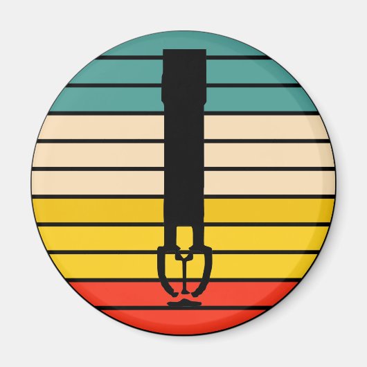 Feuersprinkler Retro-Magnet Magnet (Vorne)