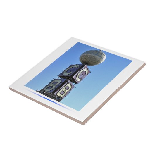 Feuerstein, Michigan - Weatherball Fliese (Seite)