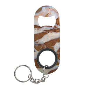 Feuerstein mit Quarz-Adern Mini Flaschenöffner