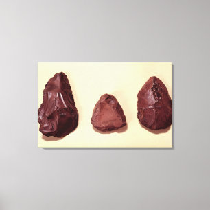 Feuersteinaxtköpfe Leinwanddruck