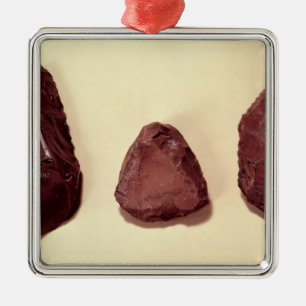 Feuersteinaxtköpfe Silbernes Ornament