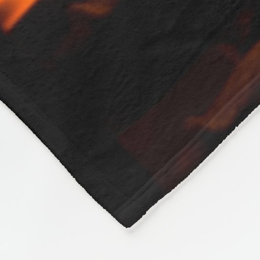 Feuerstelle auf Zuhause Fleecedecke (Ecke)