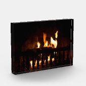 Feuerstelle auf Zuhause Fotoblock (Links)