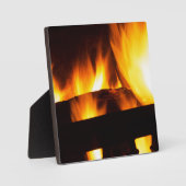 Feuerstelle auf Zuhause Fotoplatte (Vorderseite)