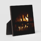 Feuerstelle auf Zuhause Fotoplatte (Vorderseite)