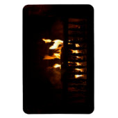 Feuerstelle auf Zuhause Magnet (Vertikal)