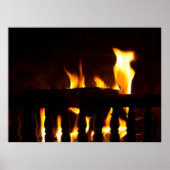 Feuerstelle auf Zuhause Poster (Vorne)