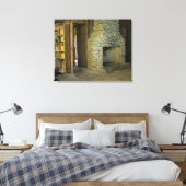 Feuerstelle aus Naturstein Leinwanddruck (Insitu (Schlafzimmer))