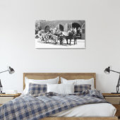 Feuerstelle, Feuerwehren, Feuerwehr, Feuerbeförder Leinwanddruck (Insitu (Schlafzimmer))
