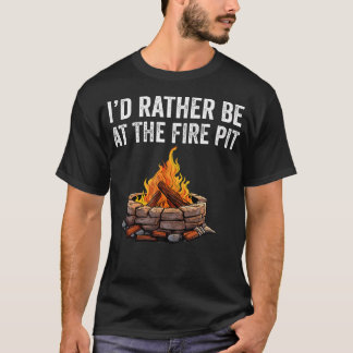 Feuerstelle Lagerfeuer Campingliebhaber für Frauen T-Shirt