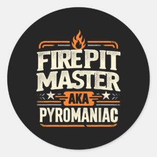 Feuerstelle Meister Pyromantie Pyrotechnik Feuerst Runder Aufkleber