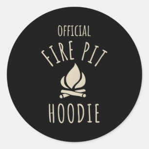 Feuerstelle Offiziell Campfire Feuerlöschkamm Runder Aufkleber