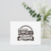 Feuerstelle Postkarte (Stehend Vorderseite)