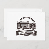 Feuerstelle Postkarte (Vorne/Hinten)