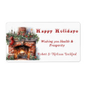 Feuerstelle Roter Strumpf Holly Verlasse Kerzen (Vorne)