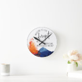 Feuerstelle Runde Wanduhr (Zuhause)