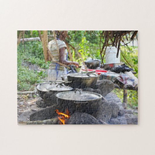 Feuerstöcke Jamaica Beach. Puzzle (Horizontal)