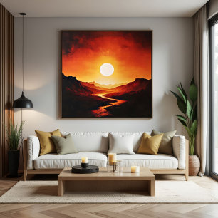 Feuerstöcke Leinwanddruck