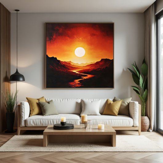 Feuerstöcke Leinwanddruck