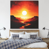 Feuerstöcke Leinwanddruck (Insitu (Schlafzimmer))