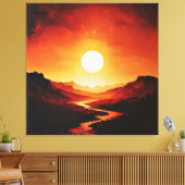 Feuerstöcke Leinwanddruck (Insitu (Wohnzimmer))