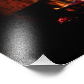 Feuerstromfotografie Fotodruck (Ecke)