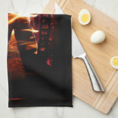 Feuerstromfotografie Geschirrtuch (Viertel Falte)