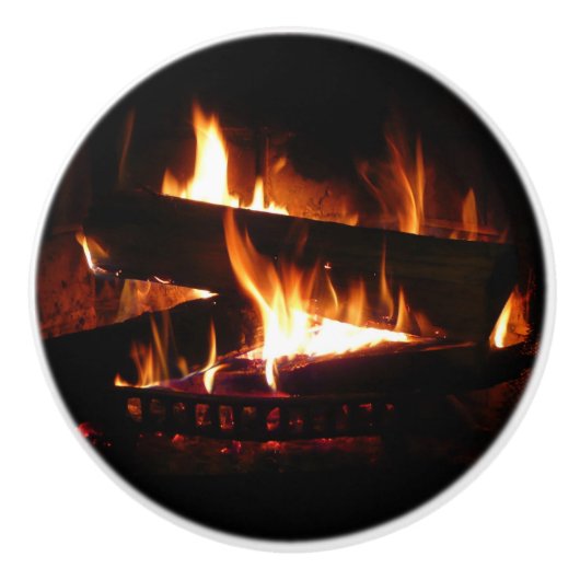 Feuerstromfotografie Keramikknauf (Vorderseite)