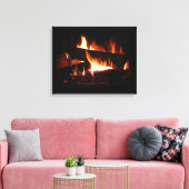 Feuerstromfotografie Leinwanddruck (Insitu (Wohnzimmer))