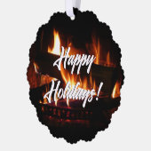 Feuerstromfotografie Ornament Karte (Links)