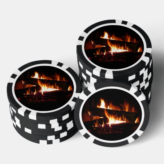 Feuerstromfotografie Pokerchips (Stapel)