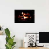 Feuerstromfotografie Poster (Heimbüro)