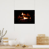 Feuerstromfotografie Poster (Küche)