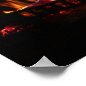 Feuerstromfotografie Poster (Ecke)