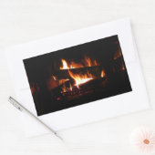 Feuerstromfotografie Rechteckiger Aufkleber (Umschlag)