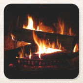 Feuerstromfotografie Rechteckiger Pappuntersetzer (Vorderseite)