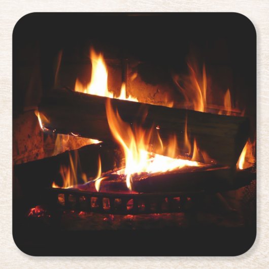 Feuerstromfotografie Rechteckiger Pappuntersetzer (Vorderseite)