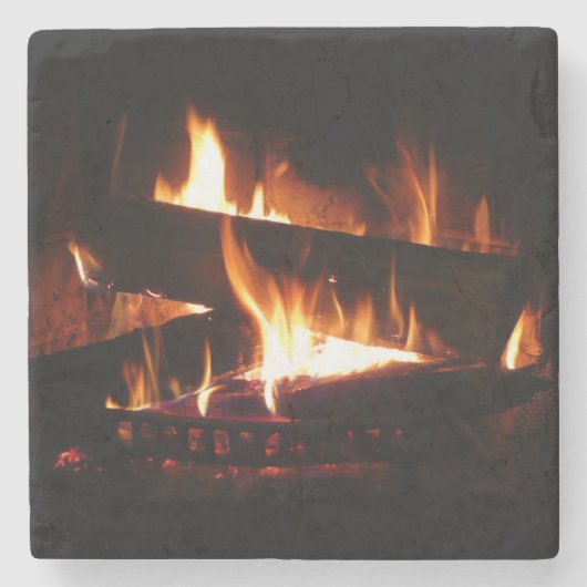 Feuerstromfotografie Steinuntersetzer (Vorderseite)