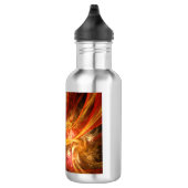 Feuersturm Abstrakt Art Flasche Trinkflasche (Rechts)