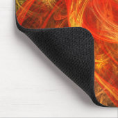 Feuersturm Abstrakt Art Mousepad (Ecke)