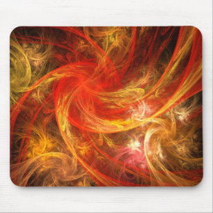 Feuersturm Abstrakt Art Mousepad