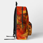 Feuersturm Abstrakte Kunst Bedruckter Rucksack (Links)