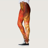 Feuersturm Abstrakte Kunst Leggings (Links)