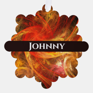 Feuersturm Abstrakte Kunst Ornament Karte